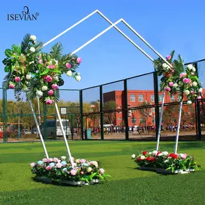 ISEVIAN-Arco de Metal para decoración de boda, arco para decoración de boda