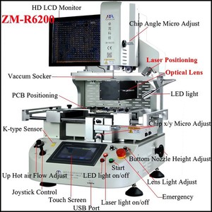original de fábrica zhuomao zm r6200 <span class=keywords><strong>la</strong></span> alineación óptica reanudación de bga estación para <span class=keywords><strong>la</strong></span> placa base del ordenador portátil - Product Image 3