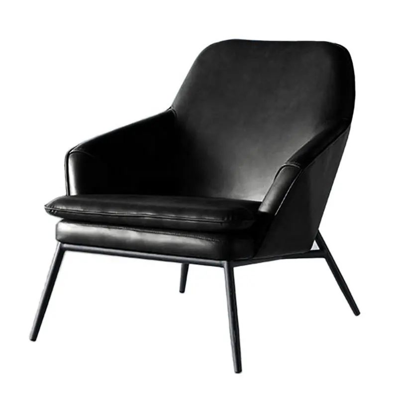 מודרני עיצוב איטלקי סגנון חיים milano PU קצף מרופד עור סלון פנאי כיסאות ריהוט אוכל כיסא