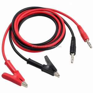 Un couple de câbles de test avec connecteur <span class=keywords><strong>banane</strong></span> et <span class=keywords><strong>pince</strong></span> <span class=keywords><strong>crocodile</strong></span> - Product Image 4