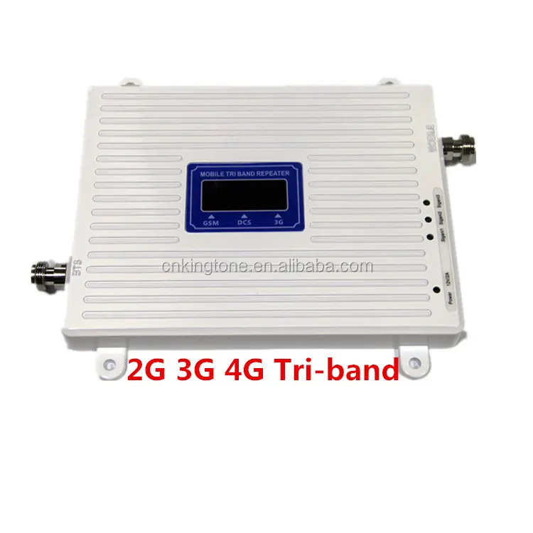 Kingtone Gsm 900 1800 2100 2G 3G Triple Band Pico Repeater Ponsel Penguat Sinyal