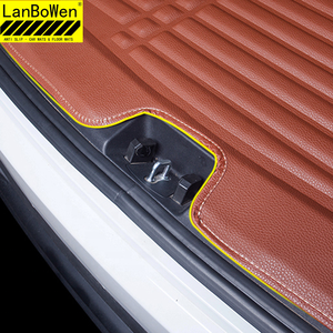 ความต้านทานการสึกหรอเสื่อหนังรถยนต์สากลสำหรับลำต้น - Product Image 3