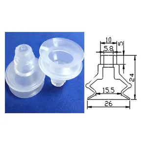 Yüksek performanslı ve kompakt kauçuk silikon vakum vantuz endüstriyel