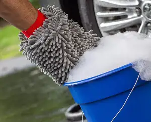 Ciniglia microfibra premium scratch-free poliestere car wash mitt