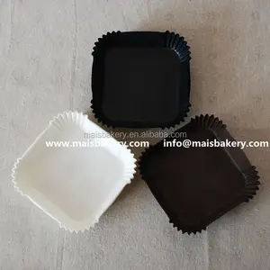 Rectangular Square Greaseproof Paper Cupcake Liners