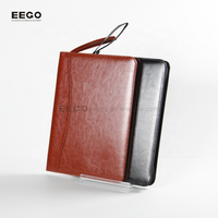 Porte-documents en cuir format A4 avec pochettes, pour présentations et certificats, impression couverture rigide, vente en gros, collection 2025