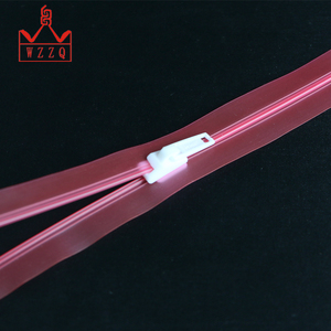 Chất lượng hàng đầu lớn nhựa PVC PE PP tự khóa dây kéo phẳng - Product Image 3