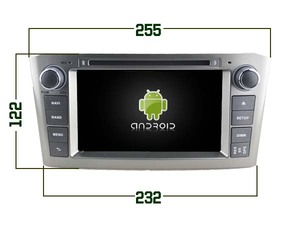 Android 14 Quad Core 7 "Car Navigation Multimedia Player Mirror Link pour TOYOTA AVENSIS 2005-2007 <span class=keywords><strong>2</strong></span> + 16GB Factory Supply - Product Image 6