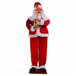 Grandi Decorazioni Natalizie da Esterno Melody, <span class=keywords><strong>Babbo</strong></span> <span class=keywords><strong>Natale</strong></span> Danzante Musicale a Grandezza Naturale 1,3m, Statuette in Resina per Esposizioni Festive - Product Image 4