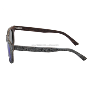 サングラス新入荷カスタムハンドポリッシュ本物の石木製サングラス - Product Image 4