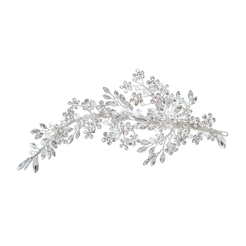 Di lusso di Cristallo Da Sposa Copricapo Accessori di Fantasia Dei Capelli di Cerimonia Nuziale Della Vite Promenade Del Partito Dei Capelli Dei Monili Della Clip Spose Barrette