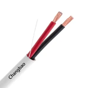 Cable de altavoz de Audio de PVC LSZH, 12 / 14 / 16 AWG 2C 99.9%, Cobre sin oxígeno, ETL listado, potencia limitada CL3 CL3R, en pared