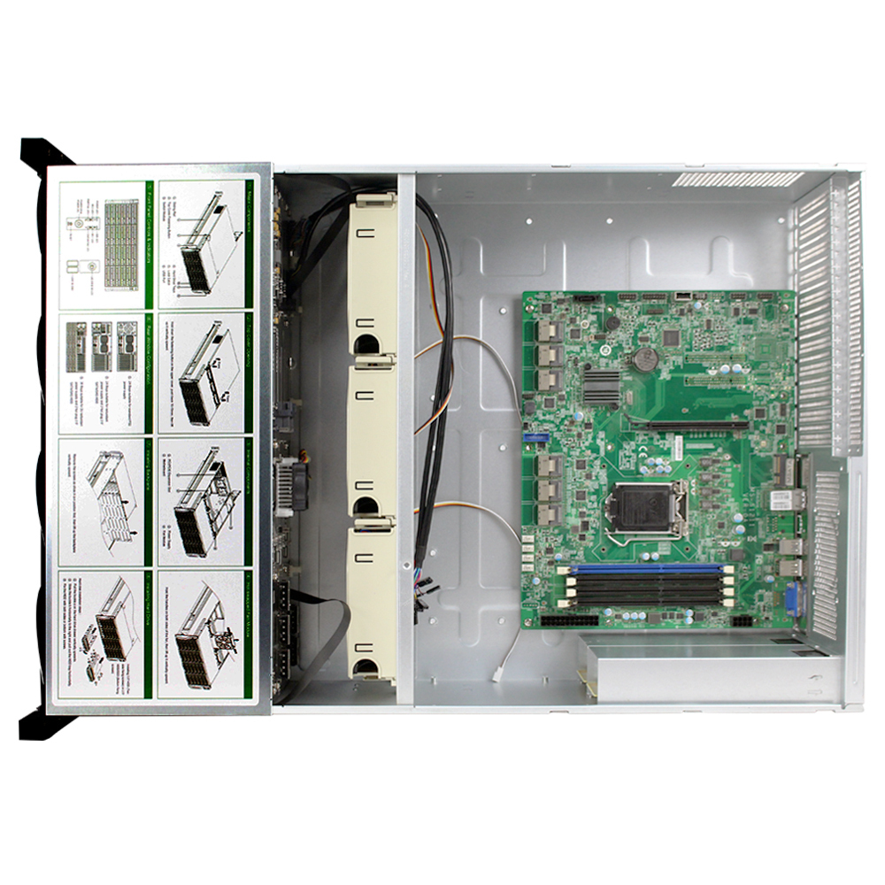 Серверное шасси 4U E ATX, 19 дюймов, стойка с горячей заменой, 4 гп, 24 катушки, корпус сервера хранения NAS, похожий на Supermicro