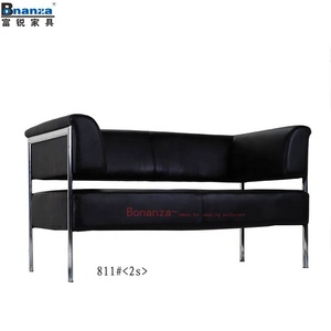 811-1 # 时尚设计家具真皮沙发沙龙等候室家具 - Product Image 6