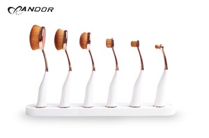 En gros alibaba <span class=keywords><strong>rose</strong></span> or 6 pcs/ensemble nu personnalisé maquillage brosse cosmétique brosse - Product Image 1