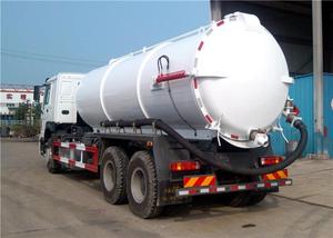 Nuovo camion pesante di aspirazione delle acque reflue HOWO 10 ruote 16000L ad alta pressione vuoto fossa settica di pompaggio fogna camion per la pulizia in vendita - Product Image 4