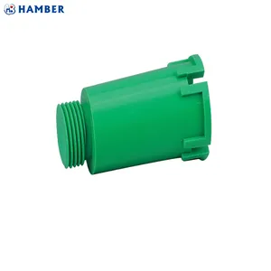 HB-P-036 plastique PP-R plomberie raccord de tuyau d'eau ppr embout mâle ppr bouchon fileté