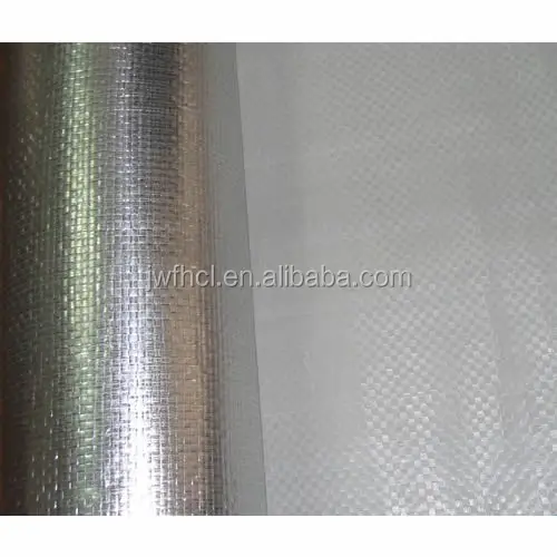 Lámina de aluminio laminada de tela tejida tipo barrera de vapor/película de aluminio