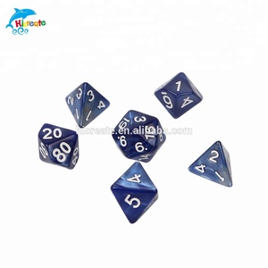 Tùy Chỉnh Hai Màu Sắc Hỗn Hợp Rắn Xúc Xắc Đặt Sang Trọng Sáng <span class=keywords><strong>Acrylic</strong></span> Xúc Xắc Đặt Đa Diện - Product Image 3