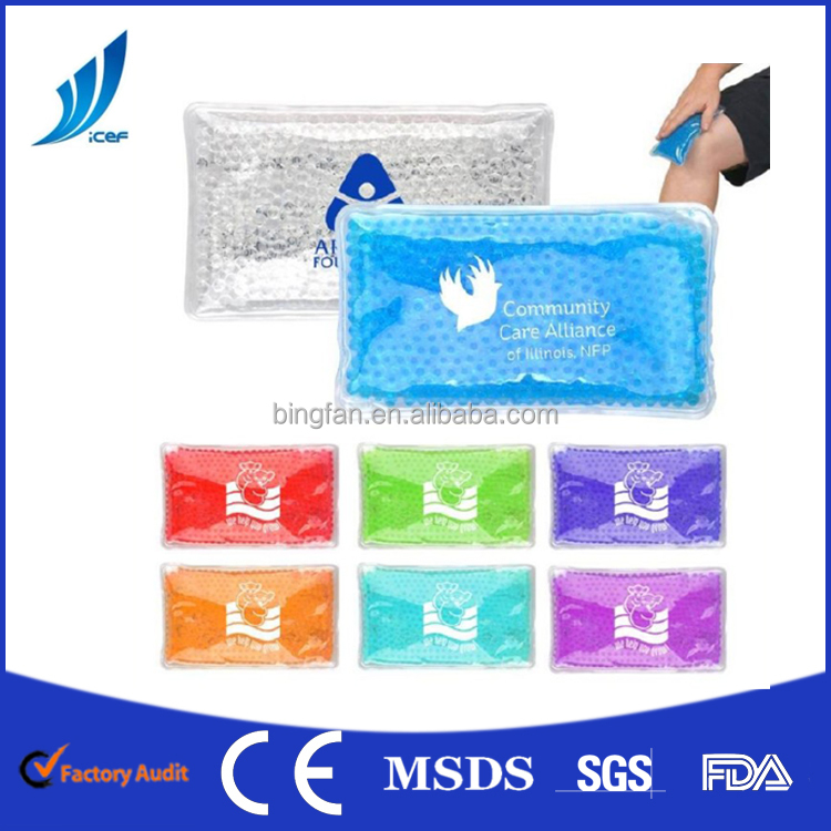Hot cold PVC Gel Pack compress bag put your Logo on the product