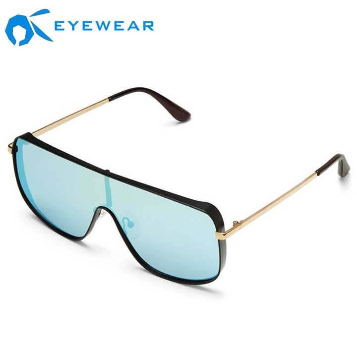 High-end Big Size Rimless Brand Google Sunglasses Women Fashion Frames