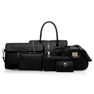 Bolso Bandolera de PU Personalizado, Juego de 6 en 1 con Cadenas y Cierre de Cremallera para Mujer - Product Image 1