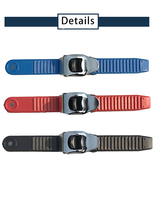 Sangle en métal très longue et Durable avec boucle de cheville, sangle d'échelle pour le Ski à voies multiples, attaches de cheville