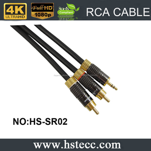 Xerxes <span class=keywords><strong>3</strong></span>.<span class=keywords><strong>5mm</strong></span> <span class=keywords><strong>Jack</strong></span> Estéreo a 2 <span class=keywords><strong>RCA</strong></span> Phono Cable - Product Image 1