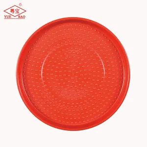 Hot Sale Big Size Open Plate Chick Feeder Pan Plastic Food Round Poultry Feeding Chicken Feed Tray