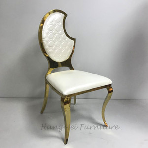 Silla King Profesional Hecha a Mano de Acero Inoxidable - Apilable y Resistente para Bodas, <span class=keywords><strong>Banquetes</strong></span> y Fiestas - Product Image 2