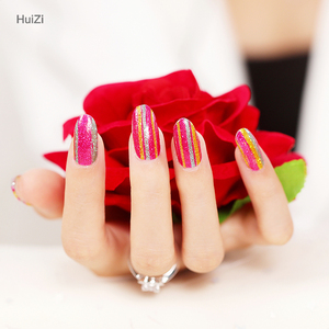 Wholesale Mixed Designs Laser <strong>Nail</strong> Art Stickers <strong>Glitter</strong> <strong>Nail</strong> Wraps with High Quality Gel <strong>Nail</strong> - Product Image 3