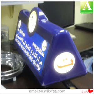 thick plastic thermoforming advertising taxi top light boxes