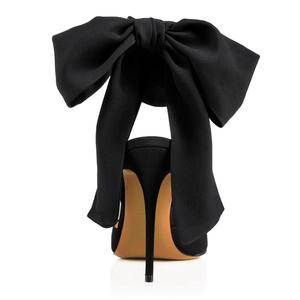 Zapatos de Tacón Alto Elegantes con Punta en Pico para Mujer, Tacones de Aguja Rojos de Satén para Fiesta - Product Image 5