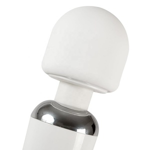Recarregável silicone cabeça massagem vibratória ferramentas massageador varinha sem fio para as mulheres - Product Image 4