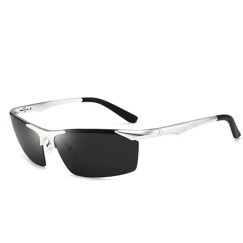 Óculos de sol masculino polarizado, novo óculos de sol para condução, liga de alumínio, venda direta, 2022