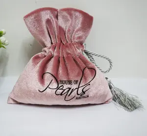 High Quality Velvet Bags With Tassel Drawstring Pouches Jewelry MP3 Packing Bags Christmas Candy Wedding Gift Bags