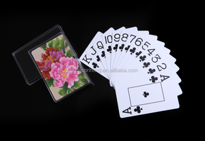 La peonía 100% pvc plástico naipes, De calidad superior super resistente poker naipes - Product Image 1