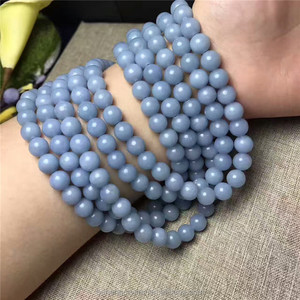 Buena calidad pequeño agujero redondo perlas natural Ángel <span class=keywords><strong>de</strong></span> piedra suelta bolas <span class=keywords><strong>de</strong></span> cristal - Product Image 5
