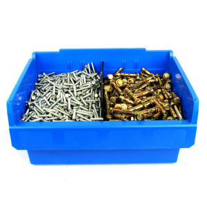 Large capacity plastic storage and picking rack bin