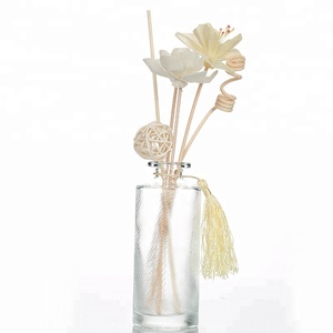 150ml Empty Round Luxury Diffuser Refill Glass <strong>Bottle</strong> <strong>With</strong> <strong>Cork</strong> - Product Image 4