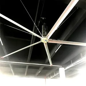HVLS High Rotation Speed Industrial Ceiling Fan AC Aluminum Alloy 1500 Square Meter 50HZ/60HZ