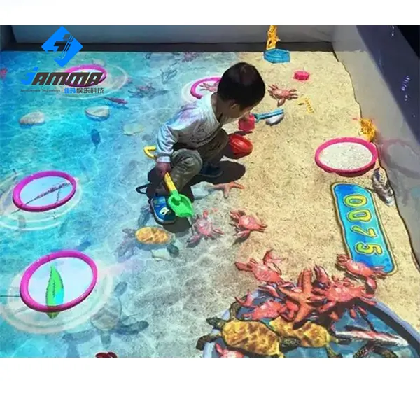 Интересный Удобный домашний захватывающий 3d интерактивный проектор 3d напольные игры для детей