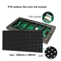 Module d'affichage LED LJX extérieur étanche IP65/IP54, couleur pleine, P10 RGB SMD2525, 320x160mm, 32x16 points, CE, garantie 3 ans