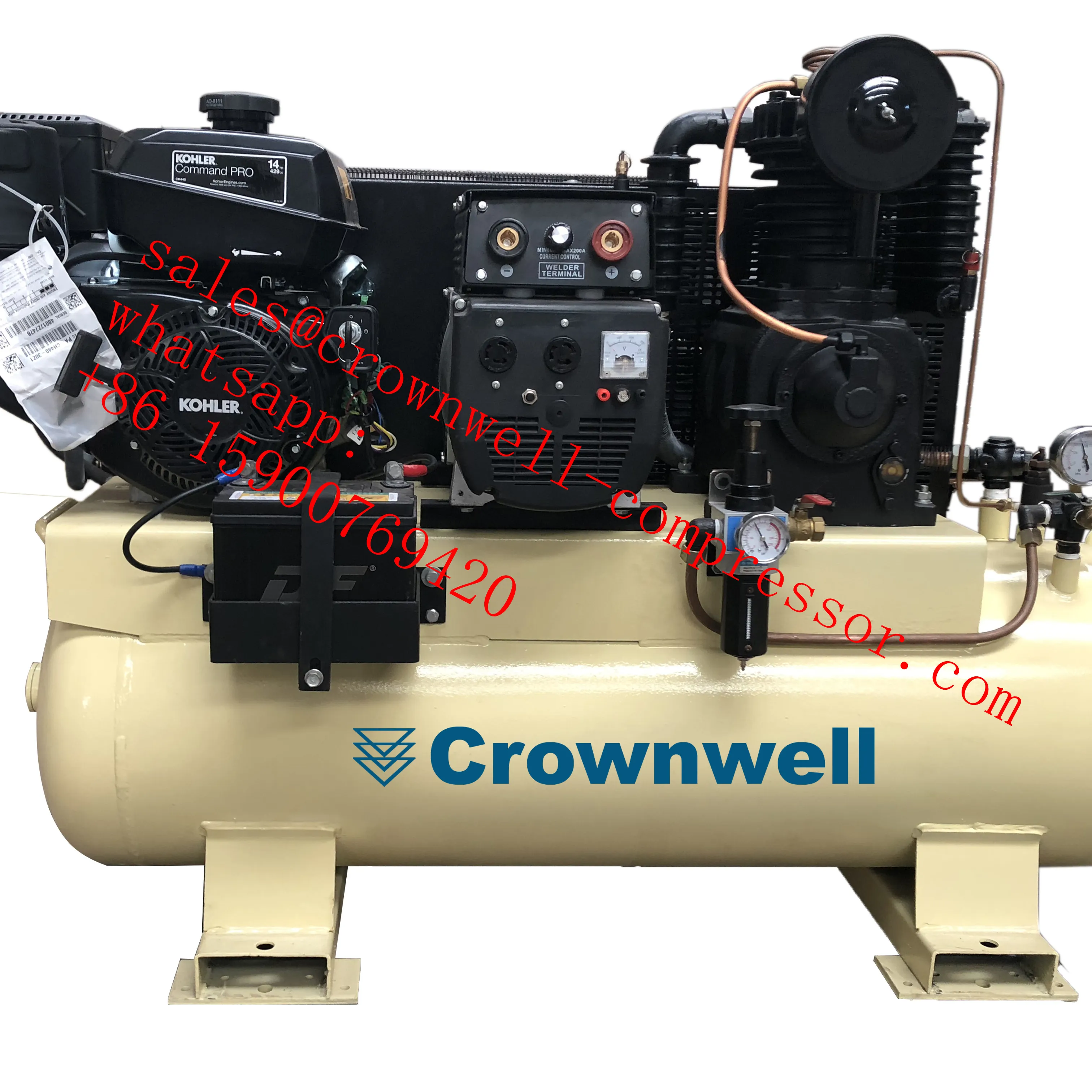 Crownwell Compressore generatore di saldatore elettrico 3 in 1 modello CWYL1105-3 IN 1
