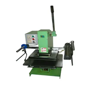 Big pressure Precision label leather film foil hot stamping machine for infusion bag