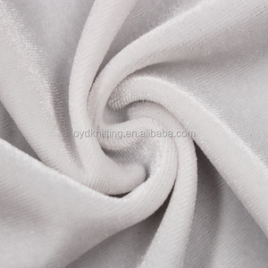 Tissu de robe en <span class=keywords><strong>velours</strong></span> à tricoter en chaîne couleur blanche PFD/PFP Stretch coréen KS Velvet prêt pour l'impression/la teinture - Product Image 2