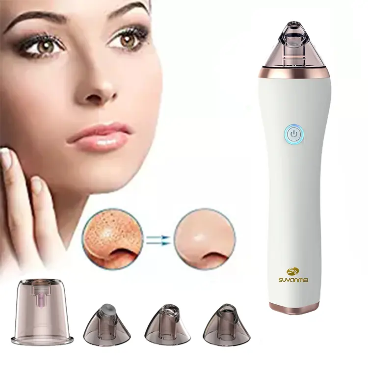 Patented Private Label Facial Vacuum Black head Remover USB Rechargeable Comedo Skin Pore Cleaner Suction Acne Blackhead