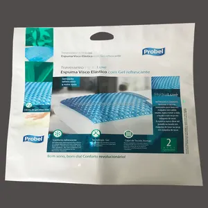 Large vacuum bag for foam pillow / Plastic foil foam pillow packaging bag