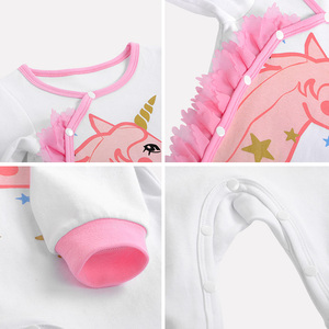 Ropa de Bebé, Diseño Moderno, Algodón, Pijama de Unicornio para Recién Nacido, Mameluco, Ropa de Bebé - Product Image 6