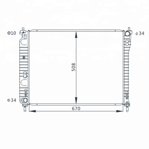 Radiateur automatique pour CHEVROLET CAPTIVA C140/C100'06-/MT/OEM 4803043 96629058 20777047 4817323 - Product Image 1